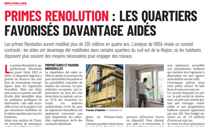 Primes Rénolution et inégalités : j’avais posé la question, l’IBSA a confirmé le problème